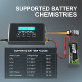 OVONIC Mate 1 100W 10A Smart LiPo Battery Charger for 1-6S LiPo/LiFe & 3-18S NiMH with XT60 Balance Connector